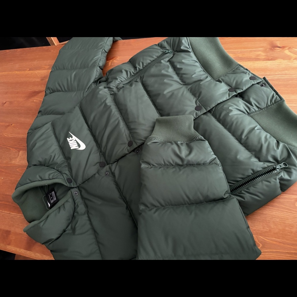 Nike Dark Green Puffer Jacket